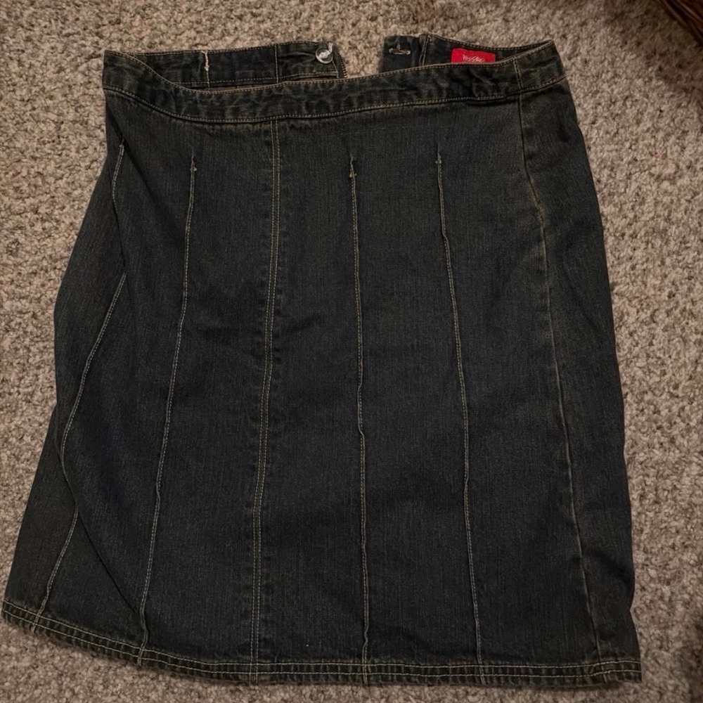 Classic Dark Denim Skirt